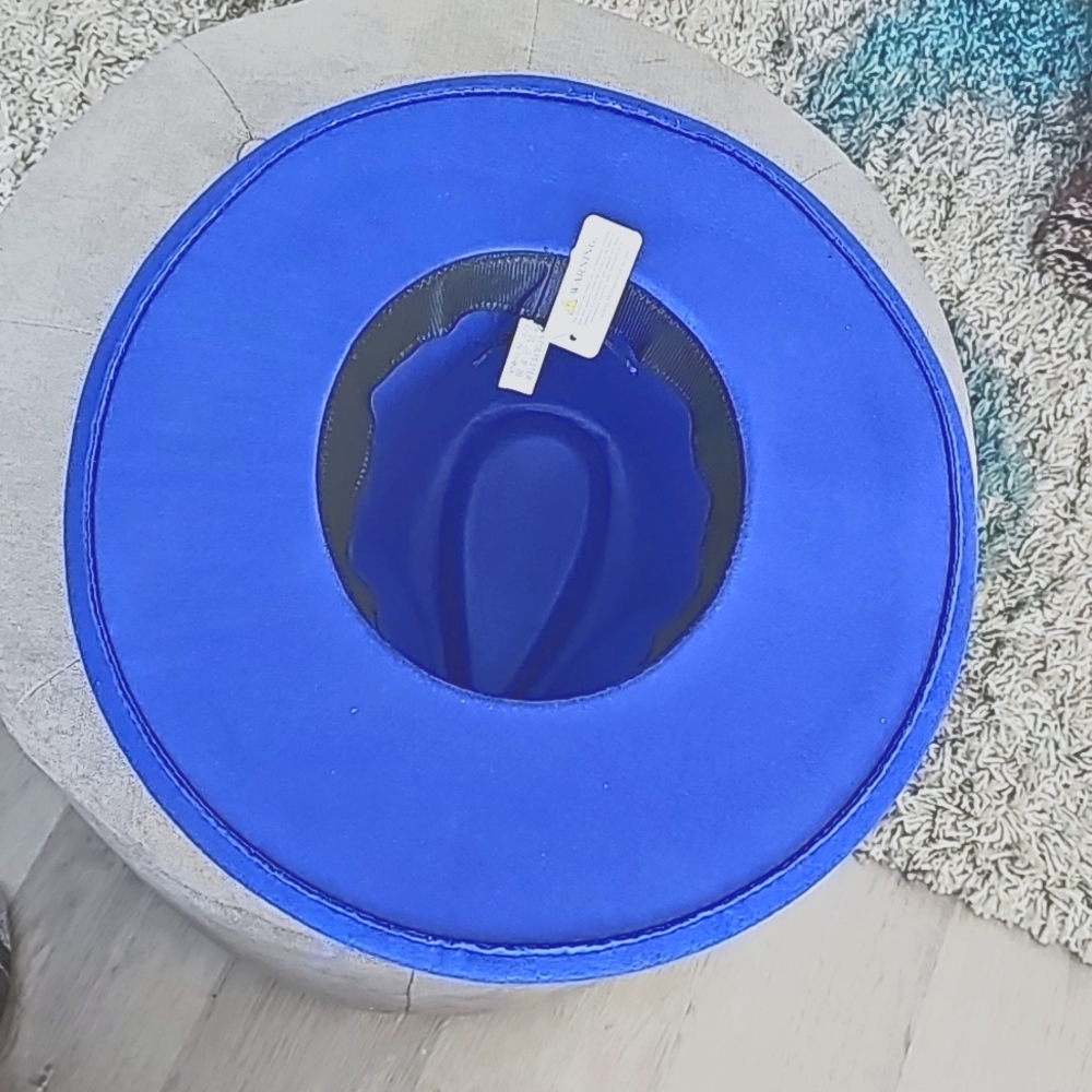 NWT Fedora Hat royal blue - Picture 5 of 9
